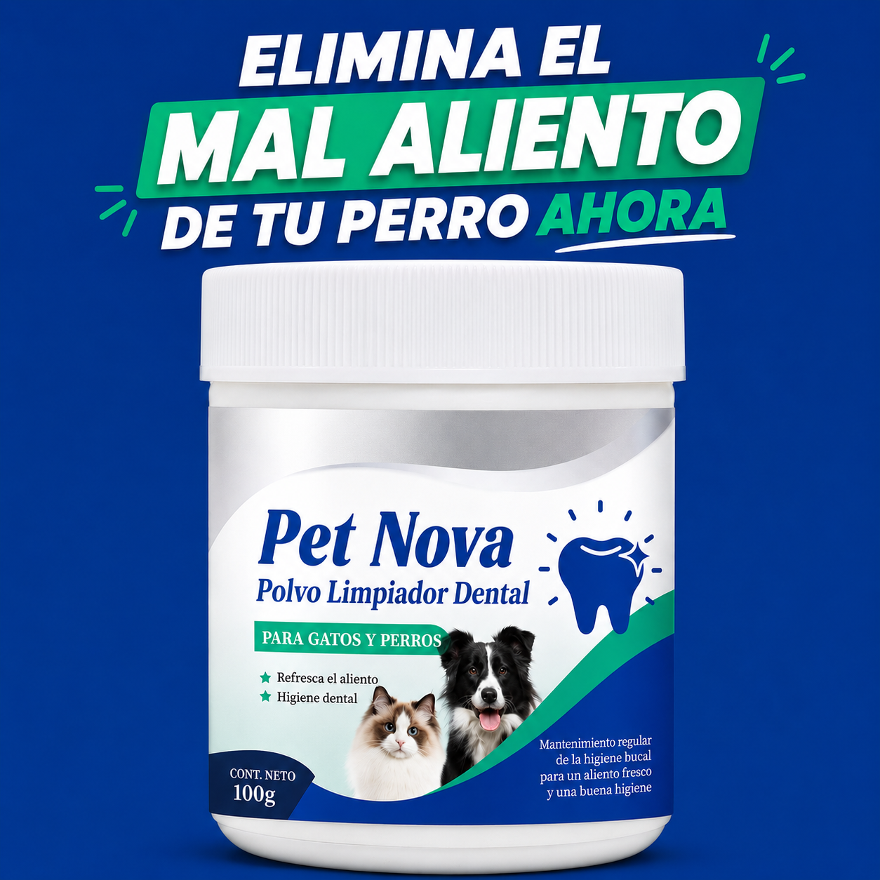 Complemento dental para la comida - La forma más fácil de cuidar la salud dental de tu mascota